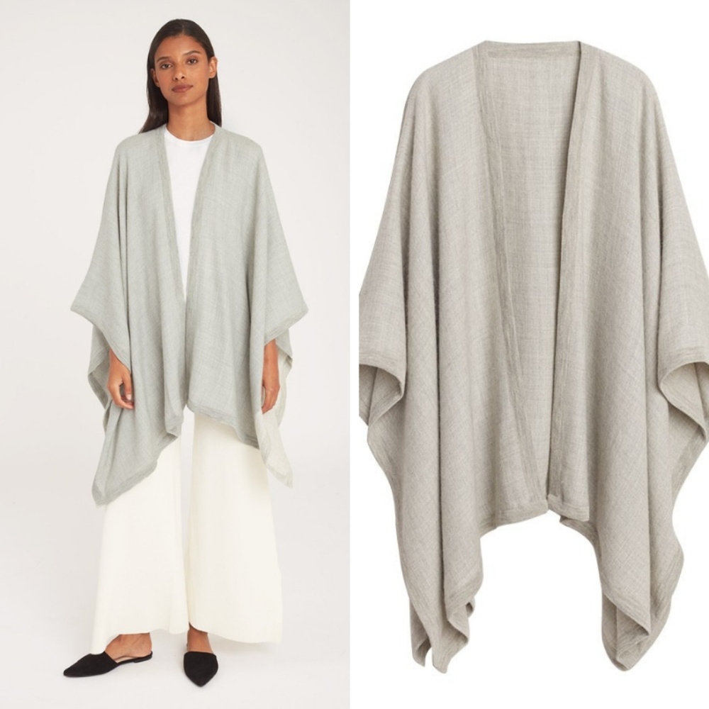 NEW Cuyana Baby Alpaca Round Edge Cape